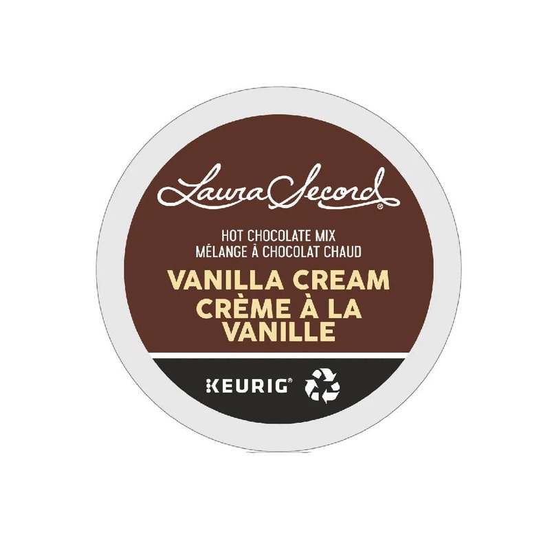 Laura Secord Vanilla Cream Hot Chocolate Mix K-Cup Pods (Case of 96)