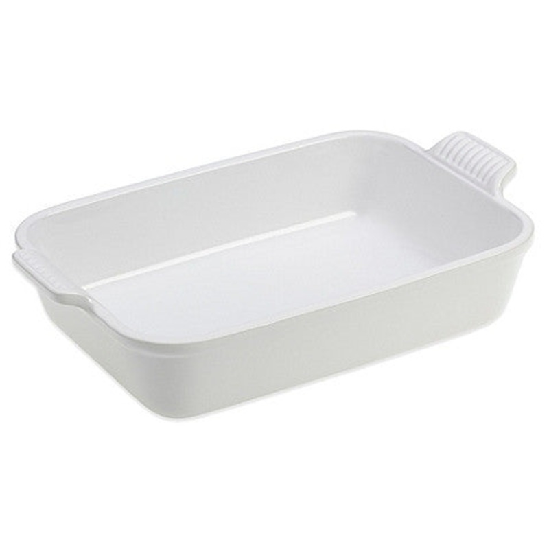 Le Creuset 2.5 qt Heritage Rectangular Dish – White