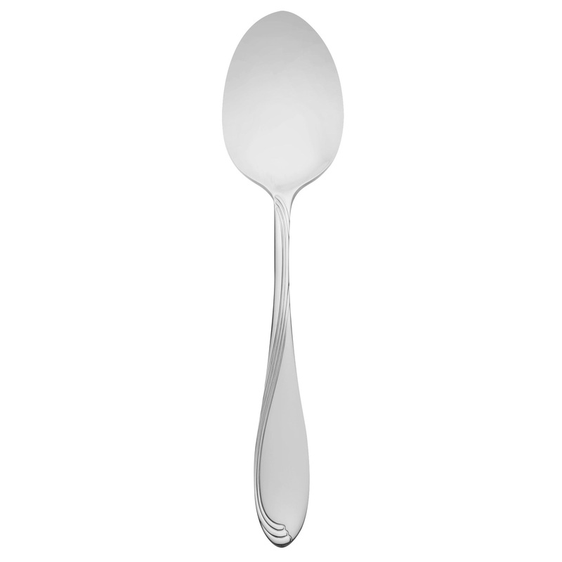 Oneida 2201STBF Scroll 8 1/2″ 18/10 Stainless Steel Extra Heavy Weight Tablespoon / Serving Spoon – 12/Pack