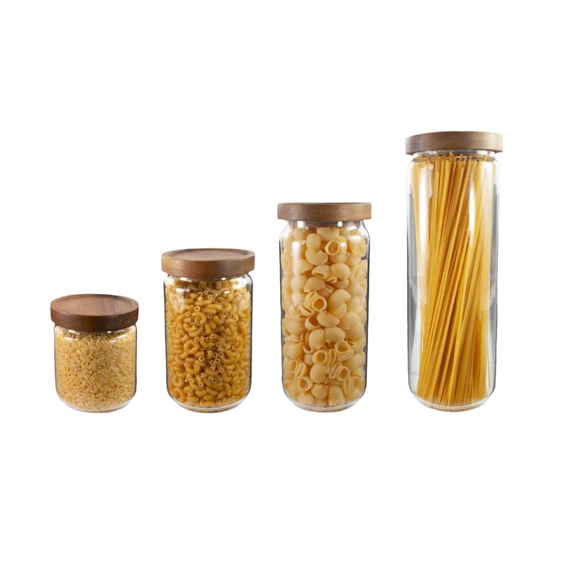 Pantry Jar w/Acacia Lid