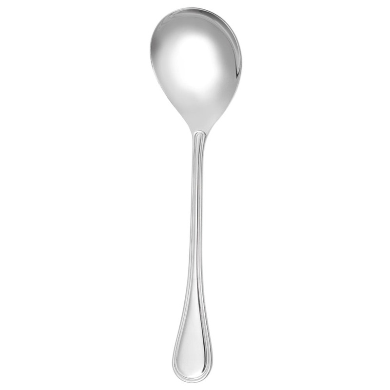 Walco UL-015 Ultra 9 1/2″ 18/10 Stainless Steel Extra Heavy Weight Wide Bottom Spoon