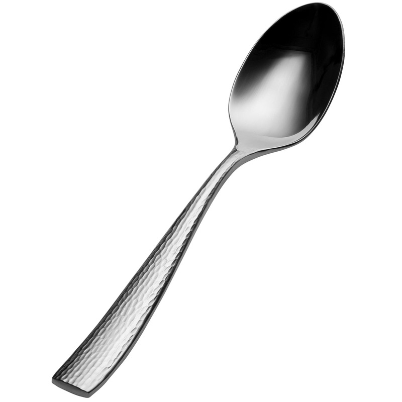 Bon Chef S3903 Scarlett 7 3/4″ 18/10 Stainless Steel Extra Heavy Soup / Dessert Spoon – 12/Pack