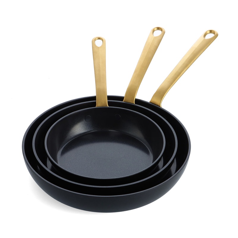 Craft Ceramic Nonstick 8″, 9.5″ and 11″ Frypan Set | Forest Green