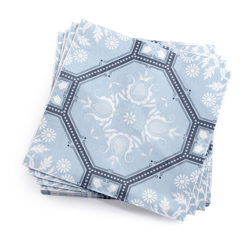 Le Jacquard Franais- Hacienda Blue Paper Napkin