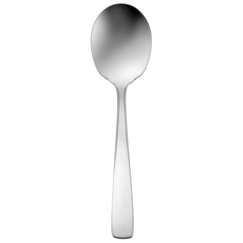 Oneida 2621SSGF Rio 6″ 18/10 Stainless Steel Extra Heavy Weight Sugar Spoon – 12/Pack