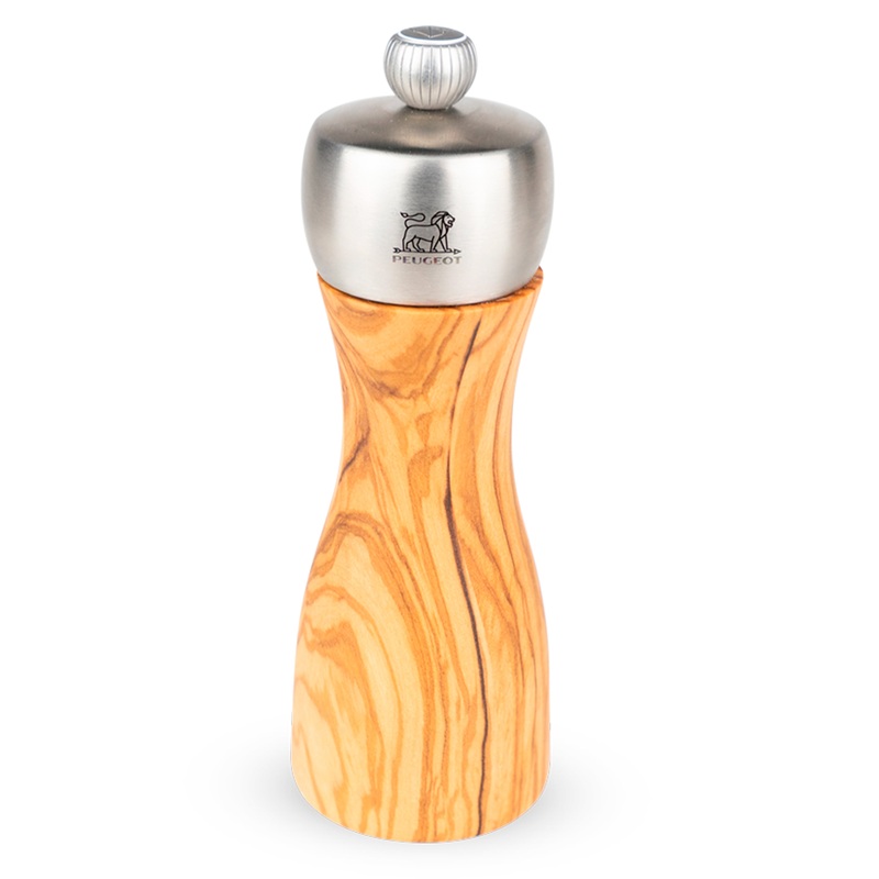 Peugeot Fidji Olive Wood Salt Mill, 6-Inches