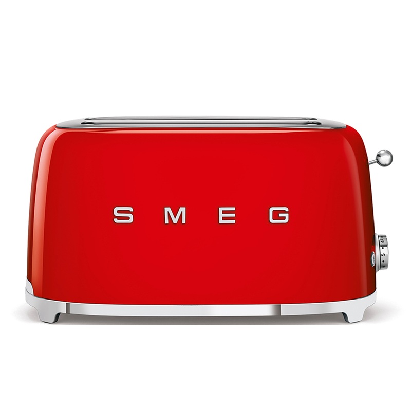Smeg 50’s Retro Style Aesthetic 4×2 Slice Red Toaster