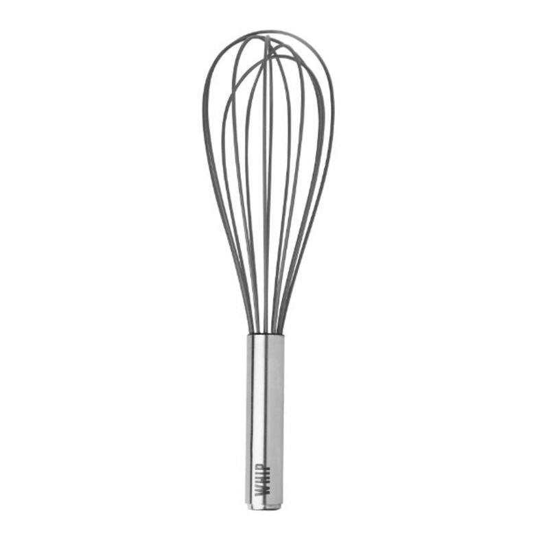 Tovolo 11″ Silicone Coated Stainless Steel Whip Whisk – Charcoal