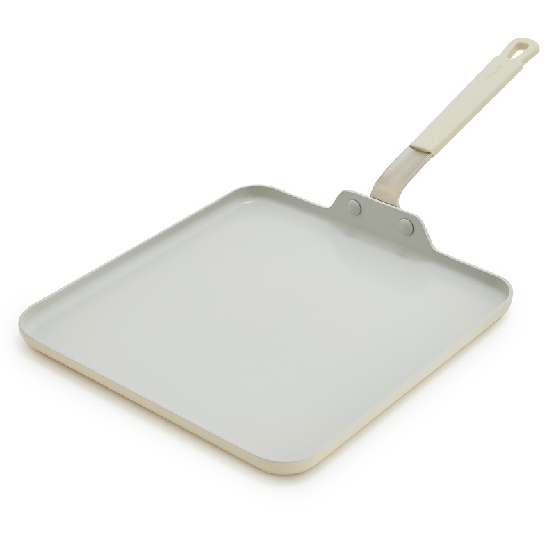 Bobby Flay by GreenPan Professional Ceramic Nonstick 11″ Square Griddle | Cream