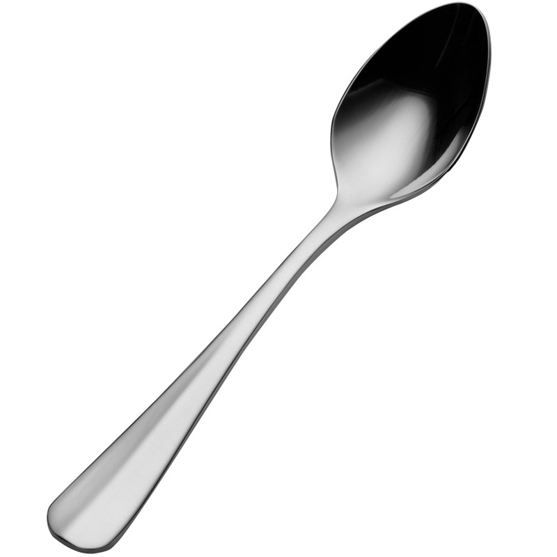 Bon Chef S1116 Chambers 4 5/8″ 18/10 Stainless Steel Demitasse Spoon – 12/Pack