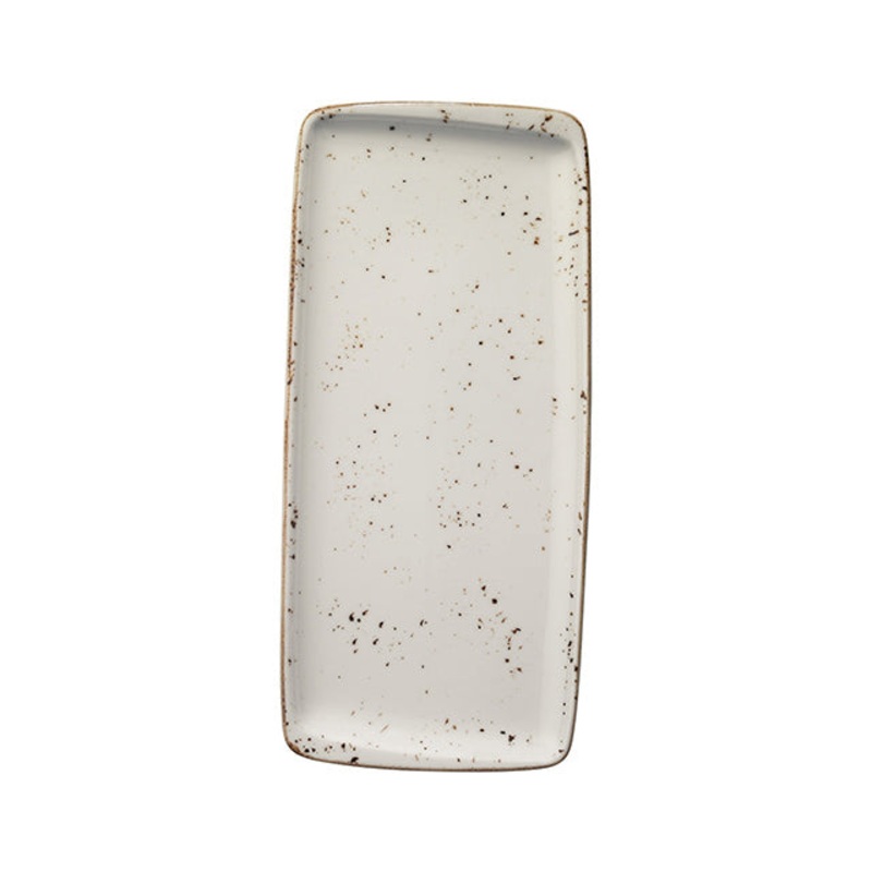Grain 13.5″ x 6″ x h:0.75″ Rectangular Decorated Porcelain Platter