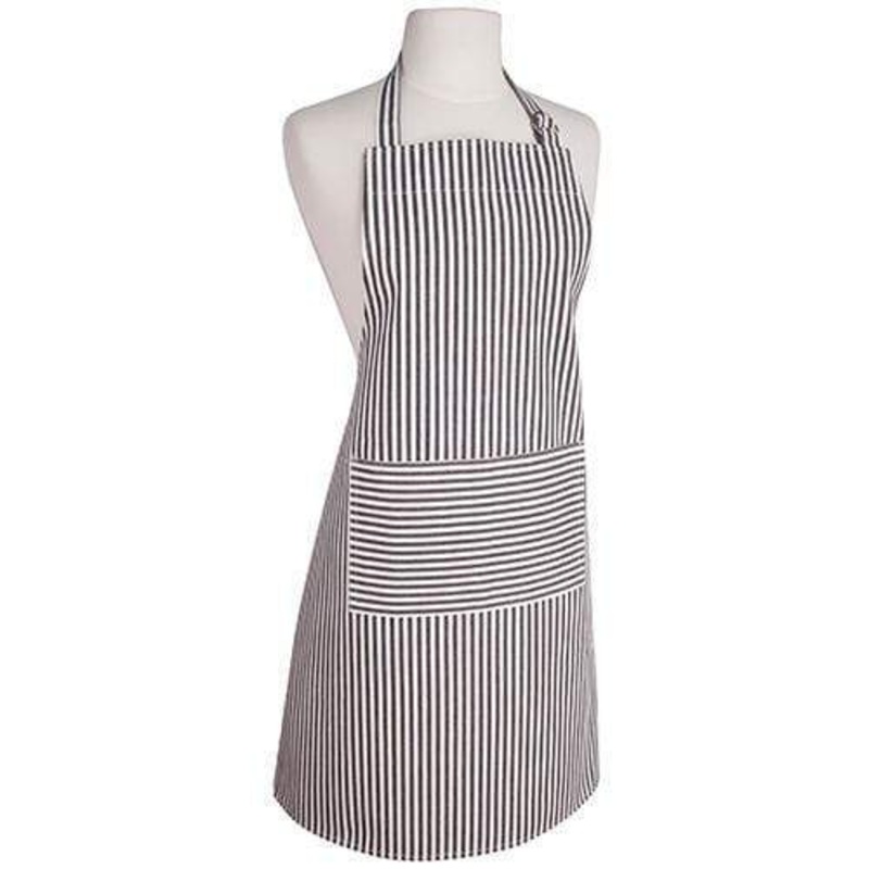 Now Designs Basic Narrow Black Stripe Apron