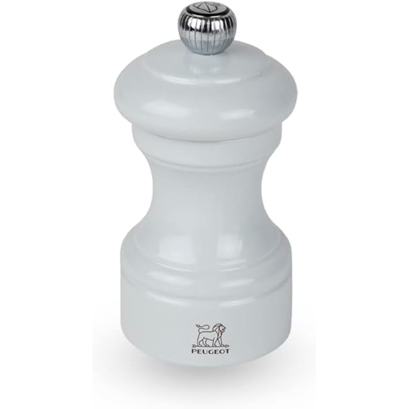 Peugeot Bistro Pearl Grey Lacquer Pepper Mill – 10cm/4″