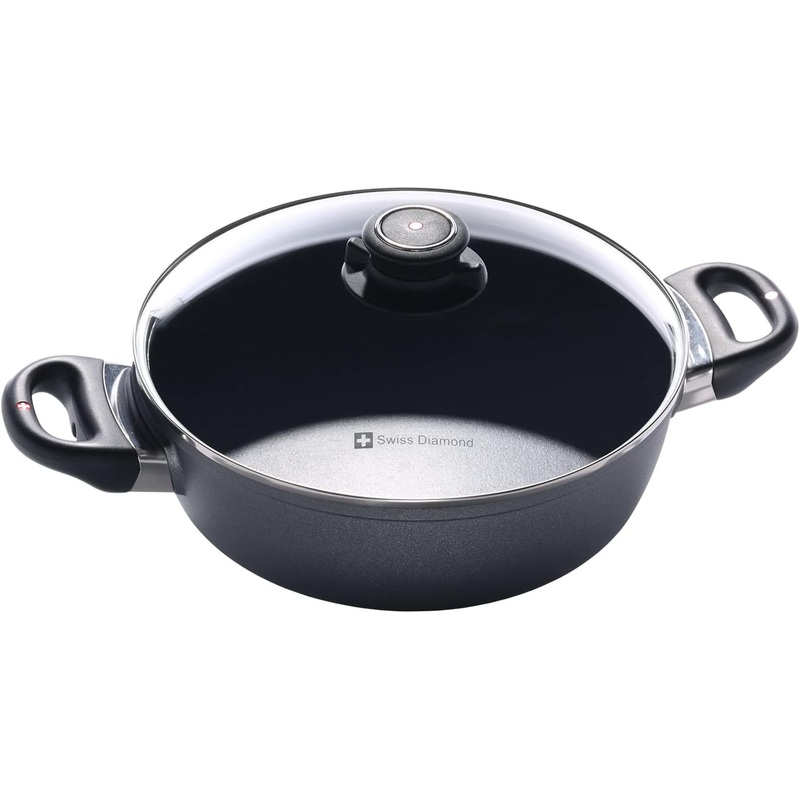 Swiss Diamond – 9.5″ Casserole w/Glass Lid