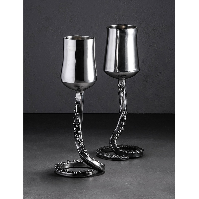 Tentacle Stem Champagne Flutes