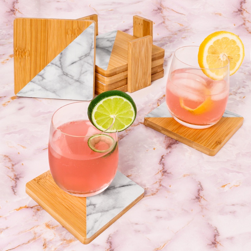 BergHOFF Bamboo 14pc Coasters Set, Square