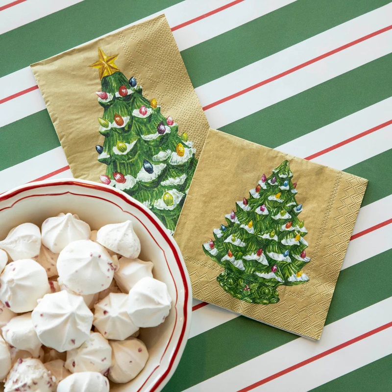 Hester & Cook Vintage Christmas Tree Napkins