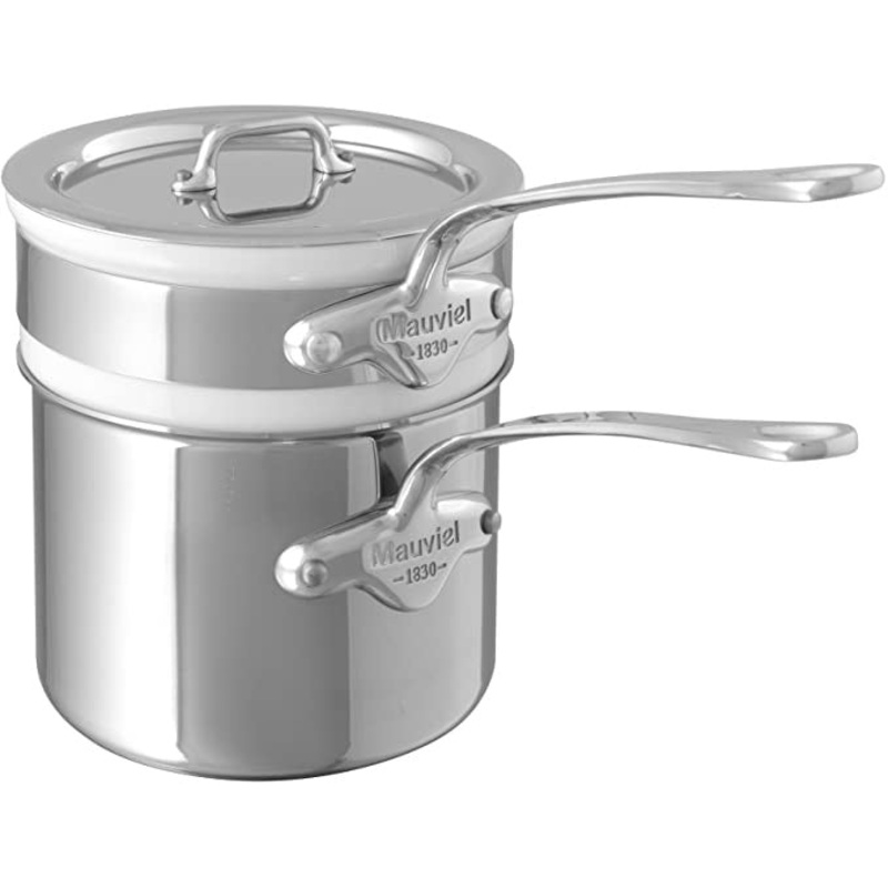 Mauviel M’Cook 0.9 Quart Bain Marie with Lid, 4.7 Inch