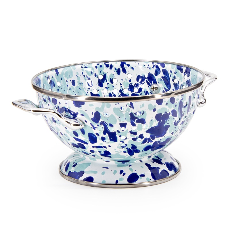 Ocean Swirl Petite Colander