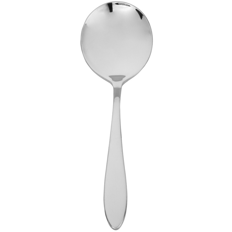 Walco 0112 Idol 6″ 18/10 Stainless Steel Extra Heavy Weight Bouillon Spoon – 12/Pack