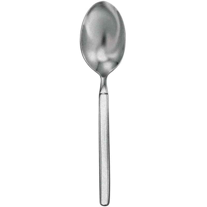 Walco 2501FS Vogue 6 1/16″ 18/10 Stainless Steel Extra Heavy Weight Tea Spoon with Fieldstone Finish – 12/Pack