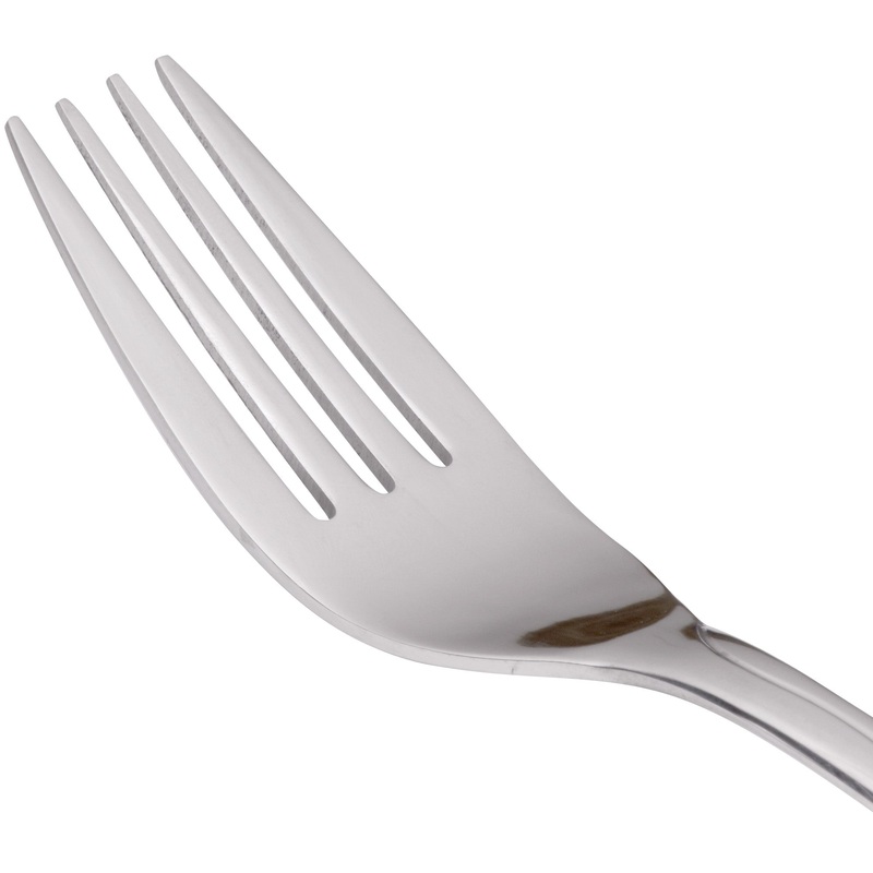 World Tableware 973 030 Cantina 7 3/4″ 18/0 Stainless Steel Heavy Weight Dessert Fork – 12/Pack