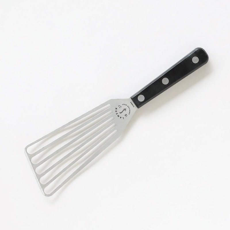Chef’s Left-Handed Slotted Turner with POM handle by Lamson