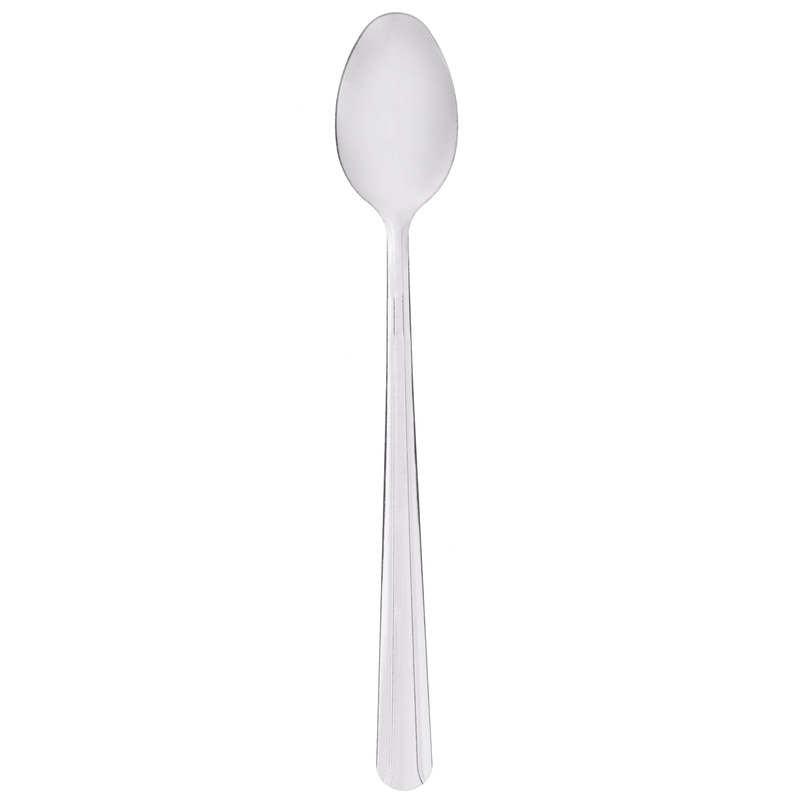 Choice Dominion 8″ 18/0 Stainless Steel Iced Tea Spoon – 12/Pack