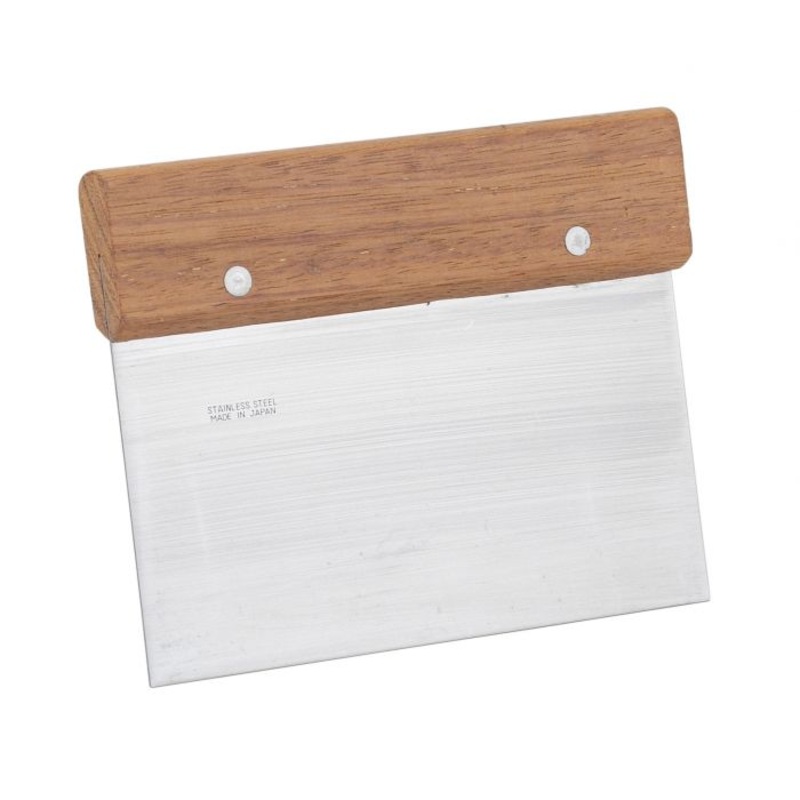 Mrs. Anderson’s Baking Pastry Dough Scraper, Stainless Steel Blade with Wood Handle