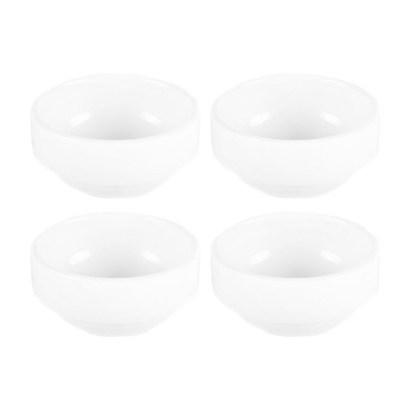 Porcelain Delta-Coupe dia.2.25″ h:1″ 1 oz. Round White Porcelain Ramekin (Set of 4)