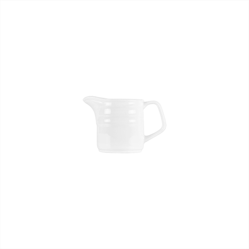 Porcelain Lizbon dia.1.75″ h:3″ 5 oz. Round White Porcelain Creamer