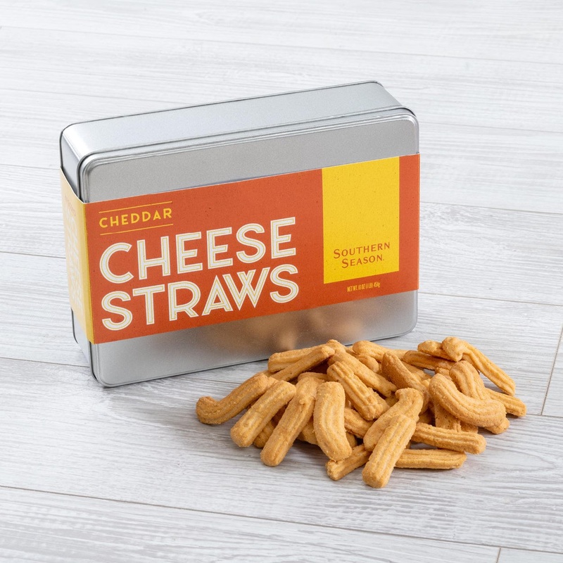 Southern Season Cheddar Cheese Straws 16 oz Tin