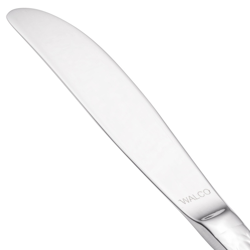 Walco 9511 Sentry 7″ 18/10 Stainless Steel Extra Heavy Weight Solid Handle Butter Knife – 12/Pack