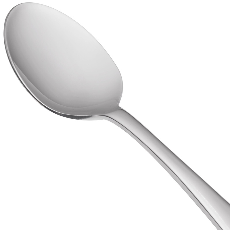 World Tableware 467 002 Auberge 7″ 18/0 Stainless Steel Heavy Weight Dessert Spoon – 12/Pack
