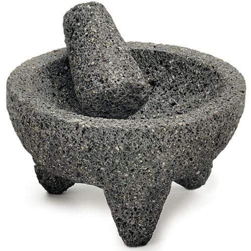 Authentic Mexican Lava Molcajete