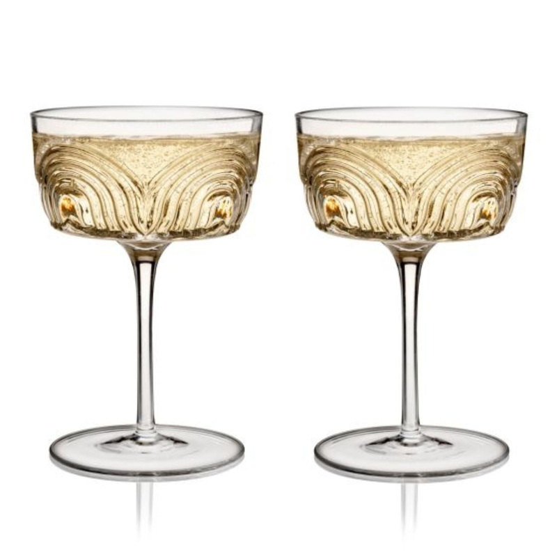 Deco Beau Crystal Coupe – 2 Pc Set