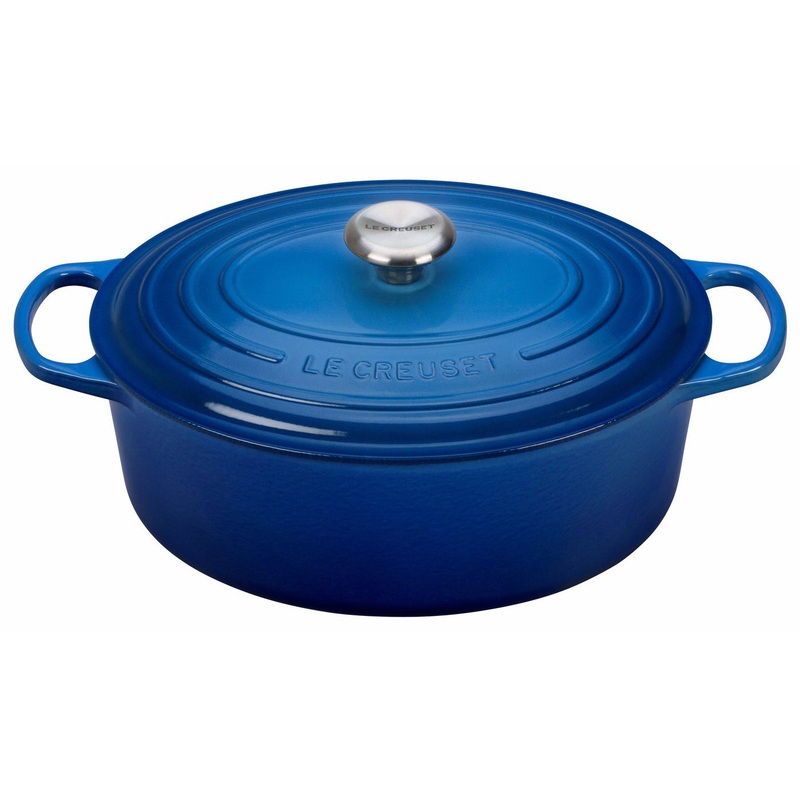 Le Creuset 6 3/4 Qt. Signature Oval Dutch Oven w/Stainless Steel Knob – Marseille- Personalized Engraving Available