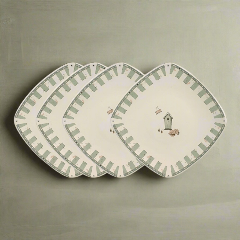 Naturewood Set of 4 Square Salad Plates