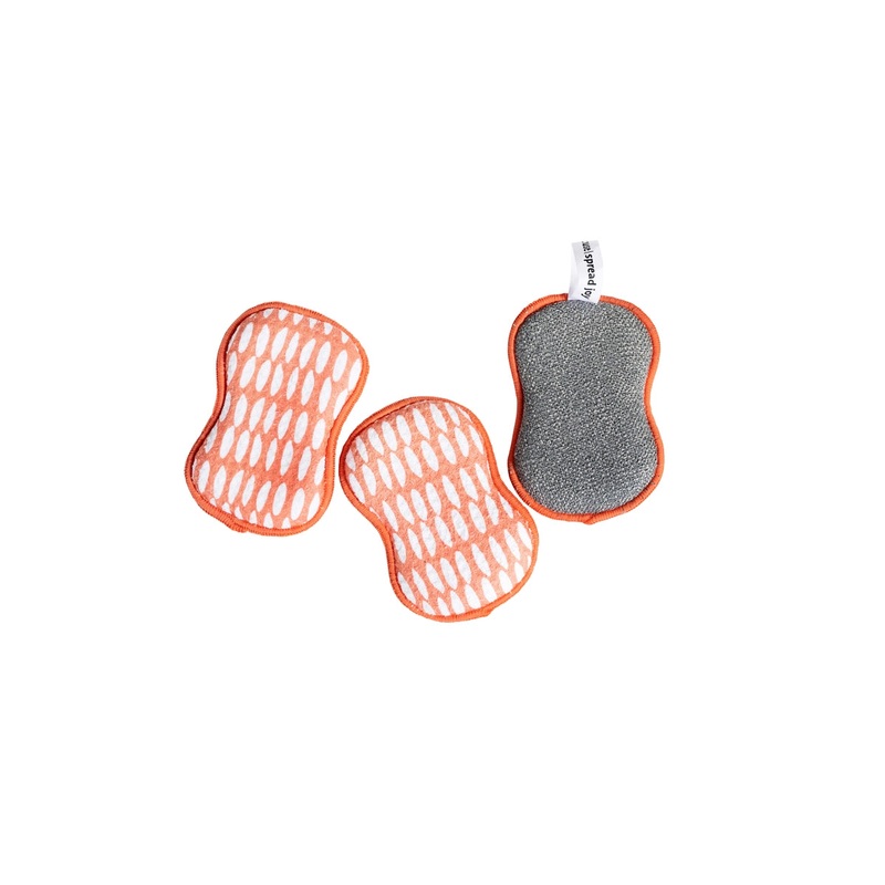 Once Again Home Co. Re:Usable Sponge, Set of 3 – Beans, Multiple Colors