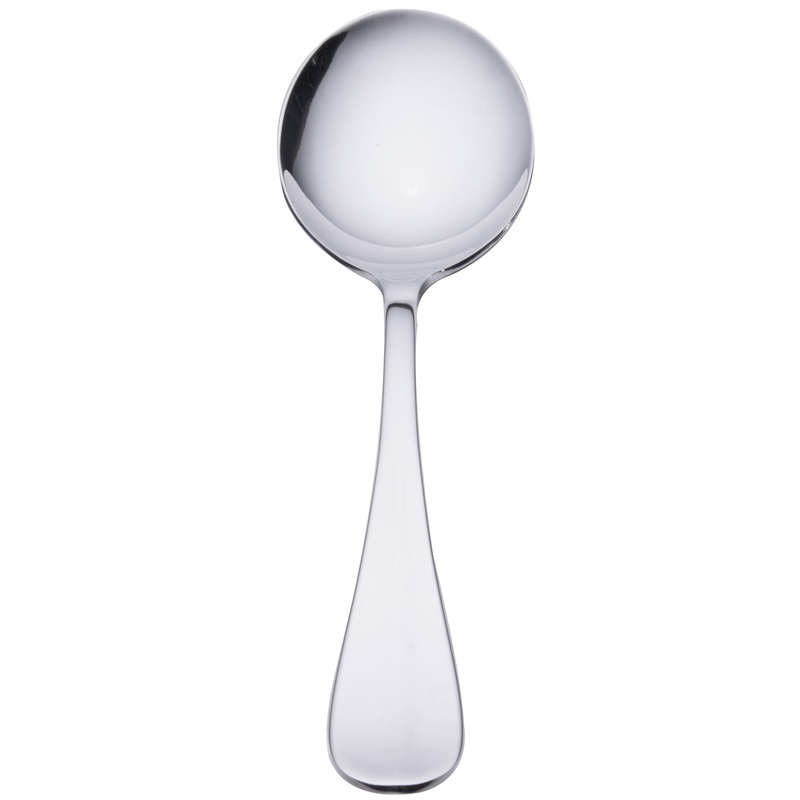 Oneida B735SRBF Bague 6 3/4″ 18/0 Stainless Steel Heavy Weight Round Bowl Soup Spoon – 12/Pack