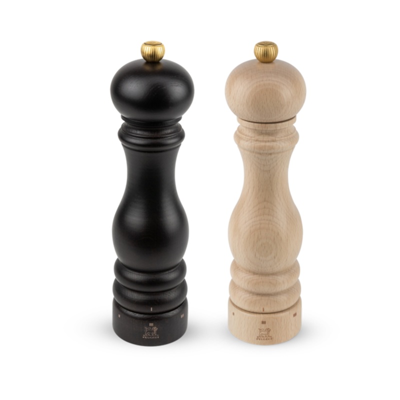 Peugeot Paris U’Select Salt and Pepper Mill Set Natural And Chocolate, 8.6-Inches