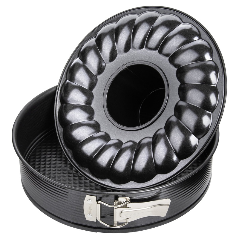 Zenker Nonstick 10-Inch Springform Pan with 2 Bases, Black