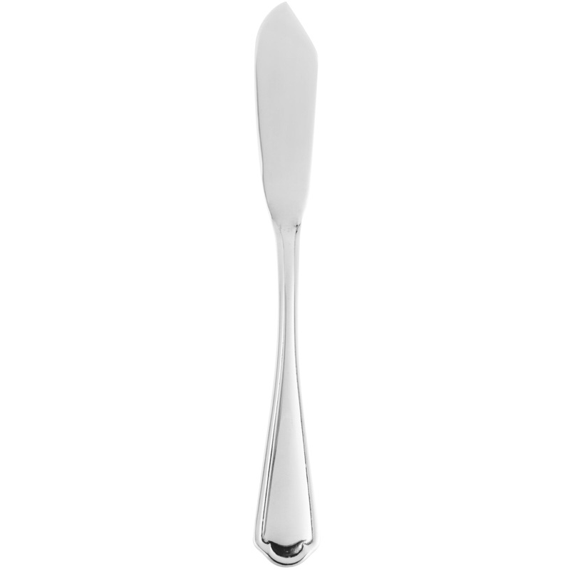 10 Strawberry Street LNCLN-BK Lincoln 18/0 Heavy Weight 6 3/4″ Stainless Steel Butter Knife – 12/Pack