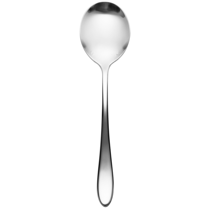 Chef & Sommelier T4709 Lazzo 6 7/8″ 18/10 Stainless Steel Extra Heavy Weight Soup Spoon by Arc Cardinal – 12/Pack