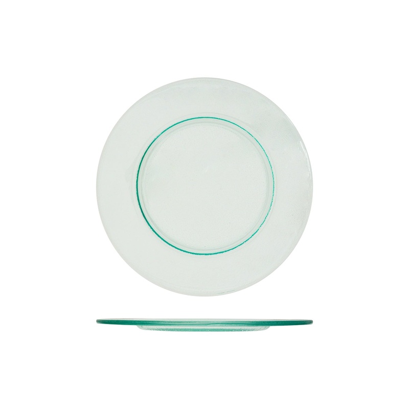 Glass Dinnerware dia.11.75″ h:0.75″ Round Clear Glass Platter