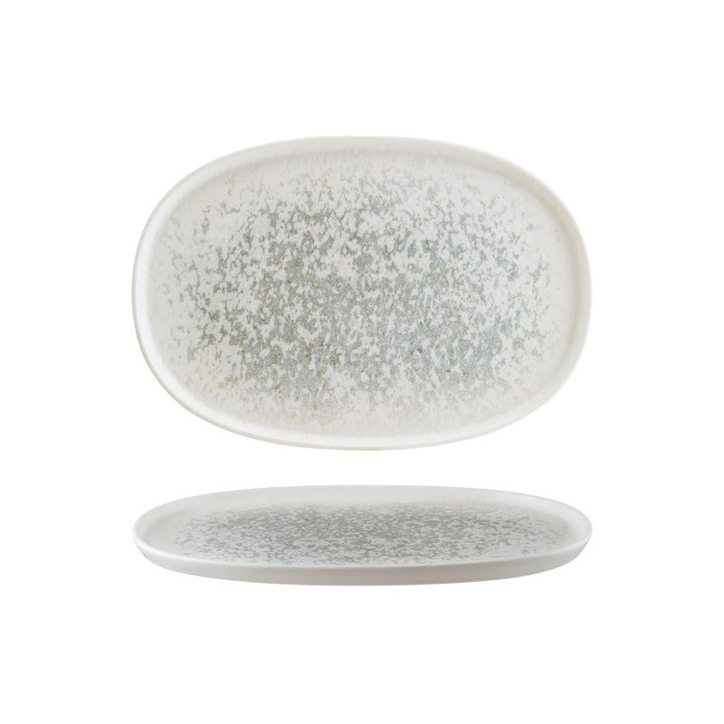 Luna Ocean 13″ x 9″ x h:0.75″ Oval Decorated Porcelain Platter