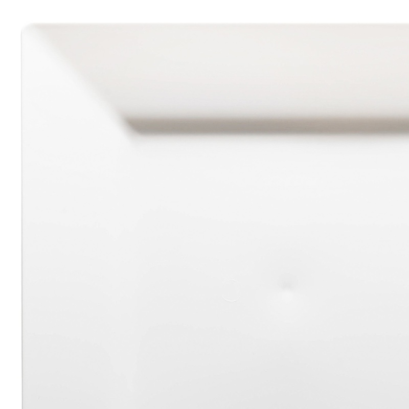 White Square Plastic Dinner Plates (9.5″)