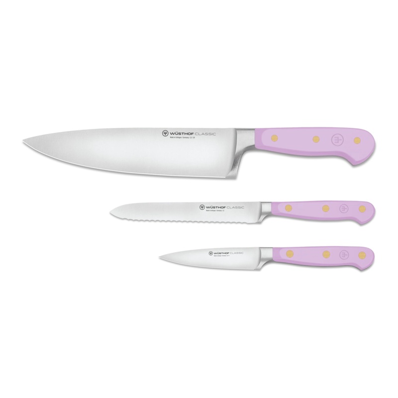 Wusthof Classic Purple Yam – 3 Pc. Utility Knife Set