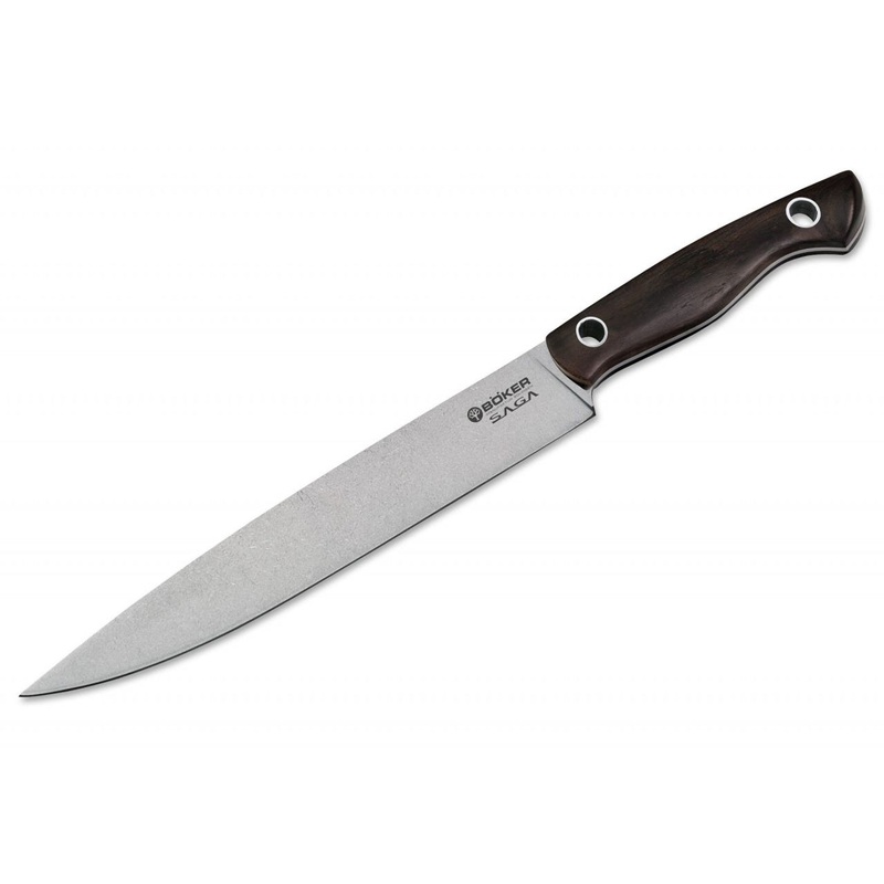 Boker Saga 7.6″ Carving Knife – Grenadill Wood