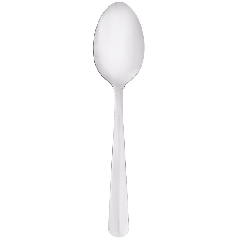 Choice Windsor 5 7/8″ 18/0 Stainless Steel Teaspoon – 12/Pack